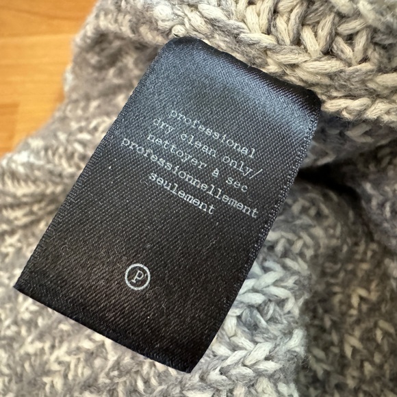 Rag & Bone Gray Chunky Knit Oversized Sweater Size XS - Picture 13 of 13